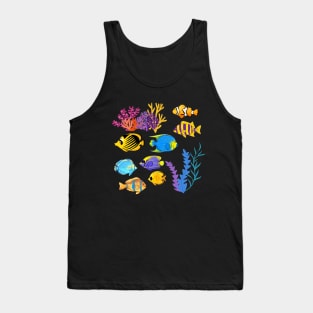 A story of the sea, a tropical fish Tank Top